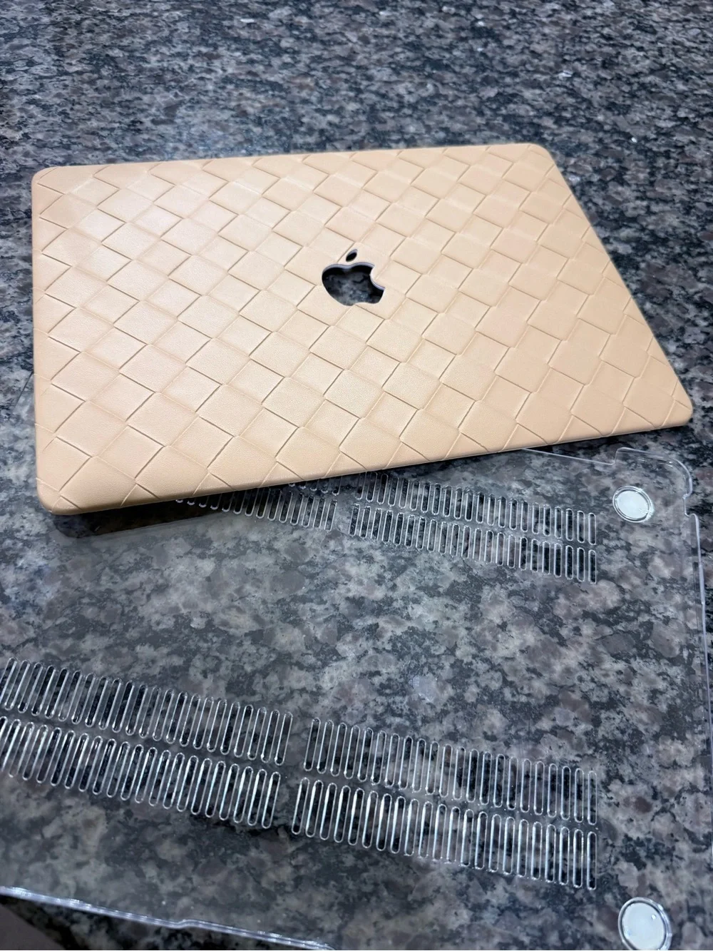 Apple Beige MacBook Air Leather Cover